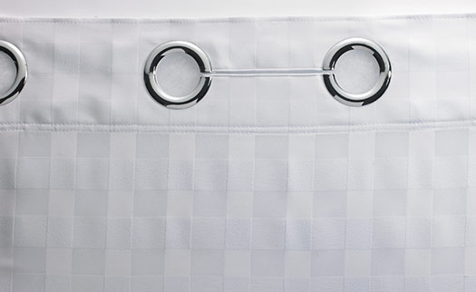Basketweave Hookless® Shower Curtain 1