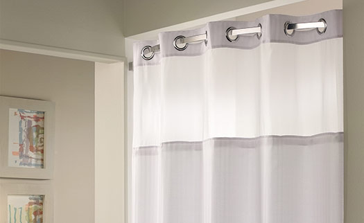 Shower Curtains Hilton To Home Hotel, What Shower Curtains Do Hotels Use