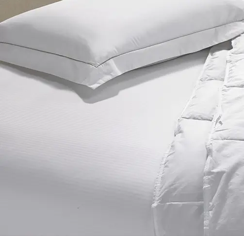 Hilton Hotel Stripe Fitted Sheet Image