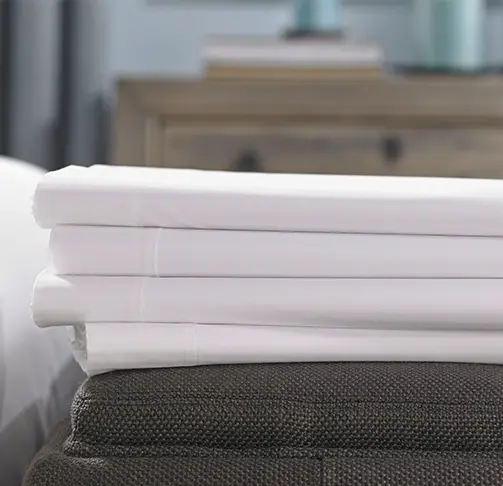 Hilton Hotel Stripe Flat Sheet Image