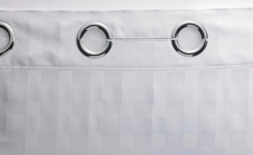 Basketweave Hookless® Shower Curtain 1