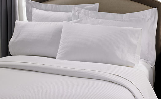 Cotton Stripe Bed & Bedding Set 1