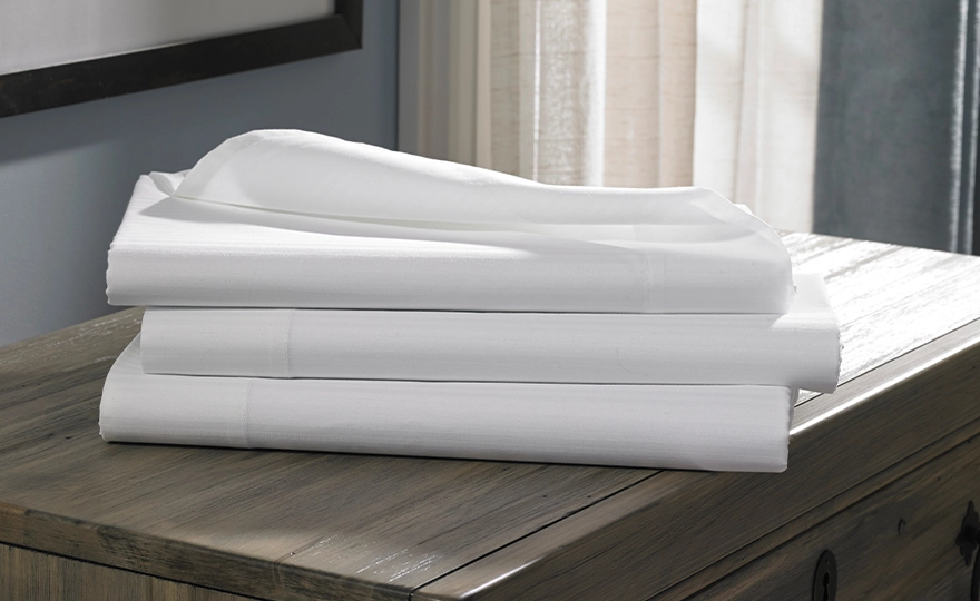 Cotton Stripe Flat Sheet