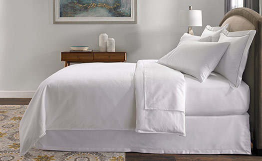 Hotel Stripe Bed & Bedding Set